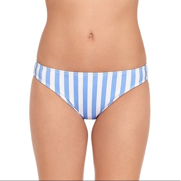 SO Other - SO Junior's Low-Rise Hipster Swim Bottom Blue White Striped